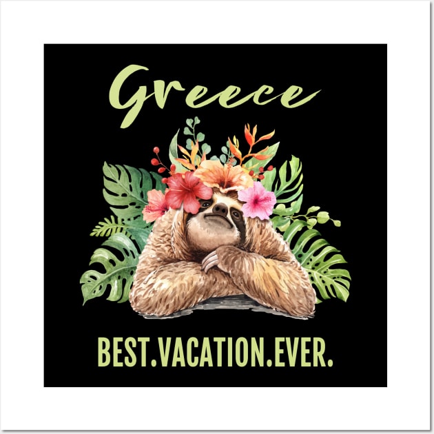 Greece Best Vacation Ever Souvenir Gift Wall Art by grendelfly73